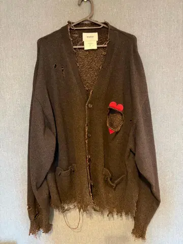 doublet BROKEN HEART CARDIGAN L