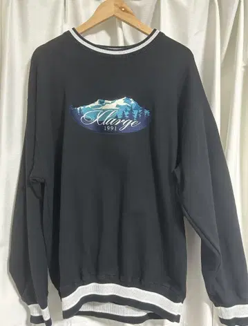 엑스라지 xlarge 맨투맨 트레이닝복 블랙