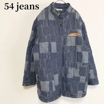 54 jeans 패치워크 데님 자켓 아메카지 빈티지 코디
