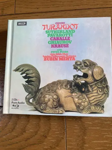 푸치니: 투란도트 메타 CD 2장 블루레이 오디오 1장 파바로티