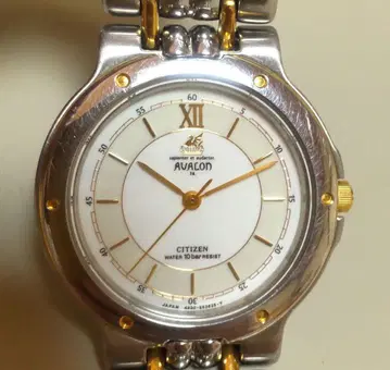 [ 작동품 ] CITIZEN AVALON 남성용 손목시계 쿼츠 콤비 컬러