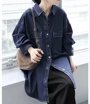 reca 데님 셔츠 자켓
