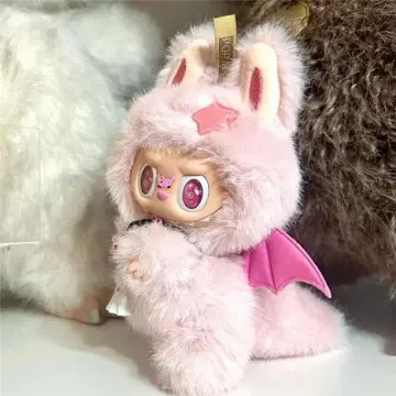 LABUBU 라브브 화이트 깃털 엔젤 토끼 옷 갈아입기 의류 17cm