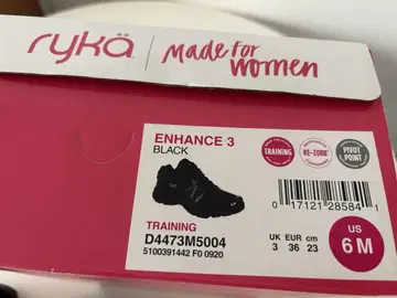 ryka ENHANCE 3 블랙 US 6M 트레이닝