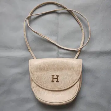 HIGH CLASS 베이지 가죽 숄더백