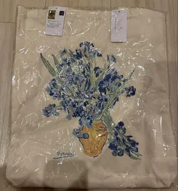 도쿄도 미술관 고흐전 고흐 자수 토트백 자수백 꽃병의 아이리스