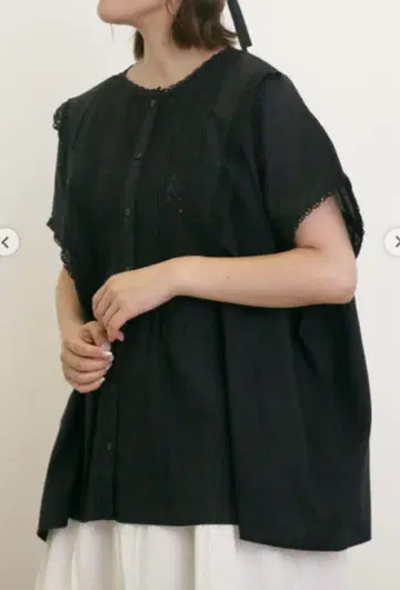 사만사 모스모스 레이스 핀턱 블라우스 SM2