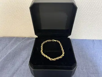 금 도금 골드 트위스트 체인 팔찌 19cm