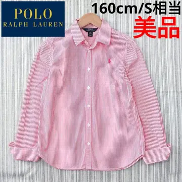 새상품급 랄프 로렌 스트라이프 긴팔 셔츠/블라우스 160cm/S 상당