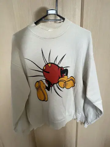 90s 뚫린 미키 디즈니 맨투맨