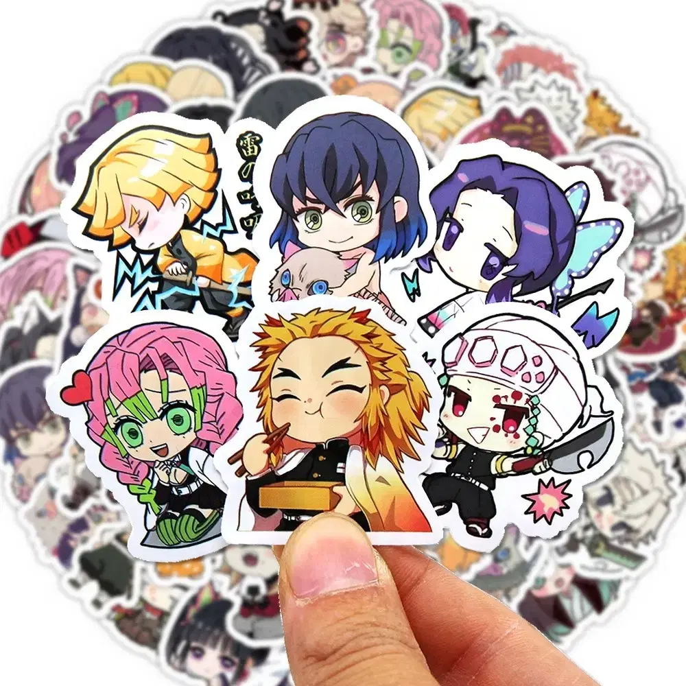 Demon Slayer (60 sheets) Demon Slayer sticker, Demon Slayer keychain, Tanjiro, Zenitsu, Poca packaging, Poyo account