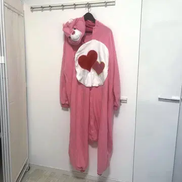케어 베어스 플리스 룸웨어 인형옷 파자마 핑크