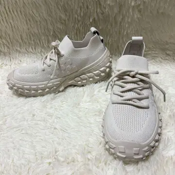 누벨 보 릴랙스 볼륨 밑창 니트 스니커즈 23.5cm