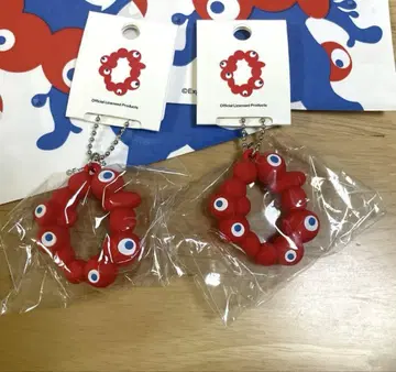 먀쿠먀쿠 PVC 로고 마스코트 볼체인 키링 2개 세트 만박