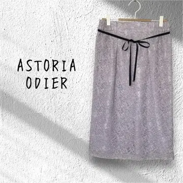 ASTORIA ODIER 아스트리아오디르 레이스 타이트 스커트 보라색