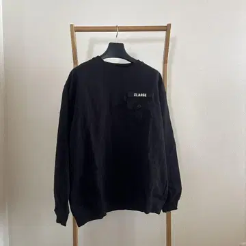 XLARGE 블랙 크루넥 트레이닝복
