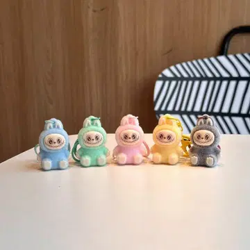 새상품 러브비 스타일 귀여운 캐릭터 키링 5개 세트
