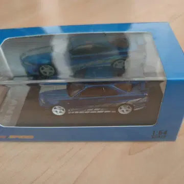 FAST & SPEED 1/64 스케일 파랑 R34GTR