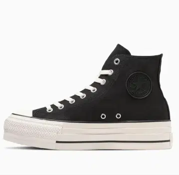 미사용 Converse ALL STAR 블랙 하이컷 통굽 23cm