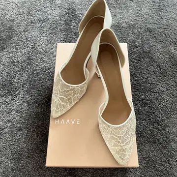 HAAVE 레이스 오픈 사이드 펌프스 22.5cm