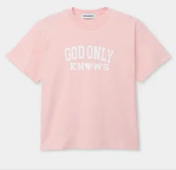 GOD ONLY KNOWS 핑크 T셔츠
