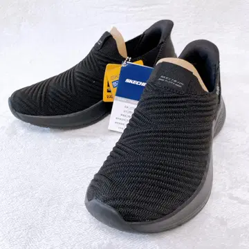 미사용품 스케쳐스 슬립인즈 23cm 블랙 슬립온 스니커즈