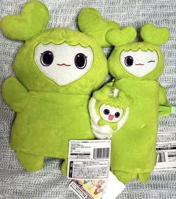 그린 컬러 봉제 인형 세트 택 포함