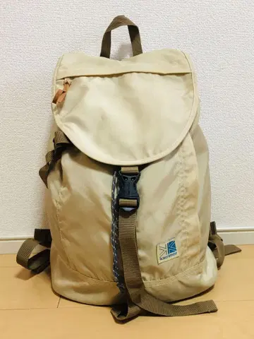 karrimor 베이지 백팩 일자 조임 빈티지 일상용