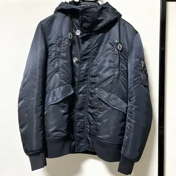 LOUNGE LIZARD 밀리터리 충전솜 블루종