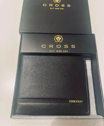[ 미사용 새상품 ] 크로스 CROSS 지갑 이단 접이식 남성용