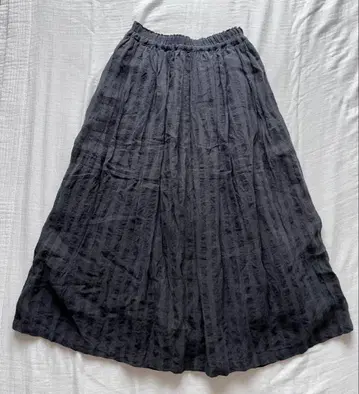 ichi Antiquites 린넨 롱 스커트