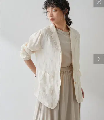 2024 SS 윔 가젯 라미 자켓 라이트 베이지 시어 36