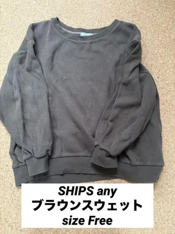 SHIPS any 브라운 맨투맨 size Free