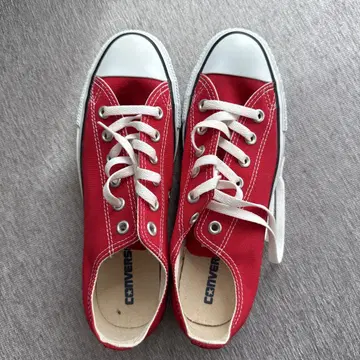 CONVERSE 레드 스니커즈 미사용