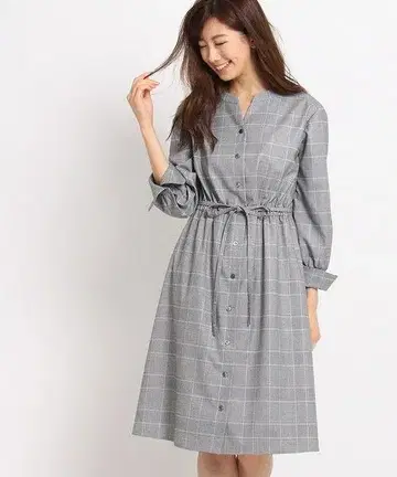 미사용 새상품 리플렉트 글렌체크 원피스