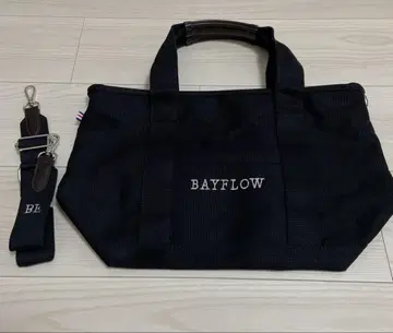 베이플로우 BAYFLOW 숄더ZIP 로고 토트 M 사이즈