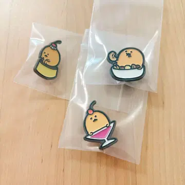 찻집 자신 츳코미곰 두더지 고로케 핀 배지 3개