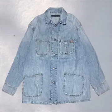 데님 자켓 vintage 블루 캐주얼 별 하이픈 F