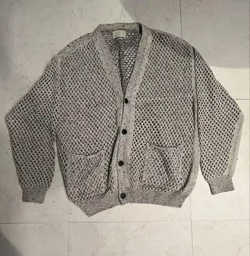 yoke mesh cardigan