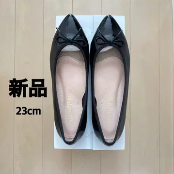 새상품 발레 슈즈 레인 슈즈 Balancoire 블랙 23cm