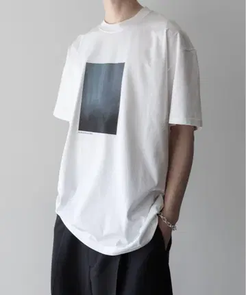 [ stein ] PRINT TEE - WHITE