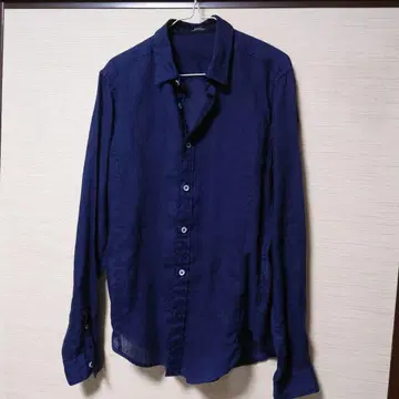 551 POUR LES HOMMES 네이비 긴팔 셔츠