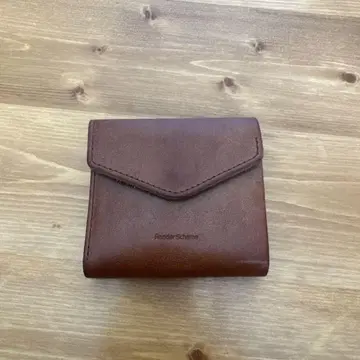 Hender Scheme 브라운 3단 폴더형 지갑