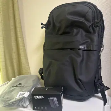 미사용 AIRBACK 백팩 블랙 압축 펌프 커버 포함