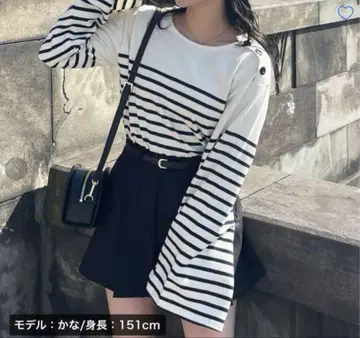 RiLi Uka 오리지널 보더 롱T