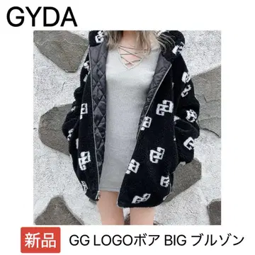[ 새상품 ] GYDA GG LOGO 보아 BIG 블루종 아우터