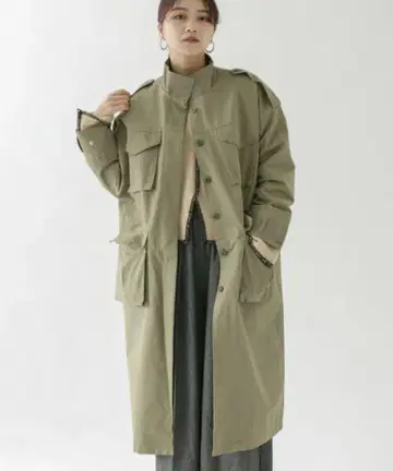 KBF 비에프 드로스트 밀리터리 코트 밀리터리 카키 그린 아우터