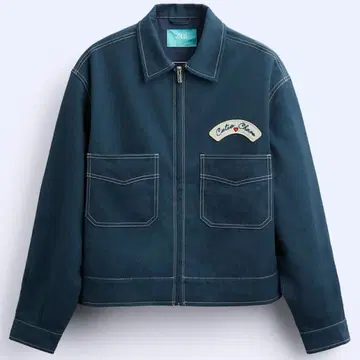 ZARA x Harry Lambert 다크 블루 데님 자켓