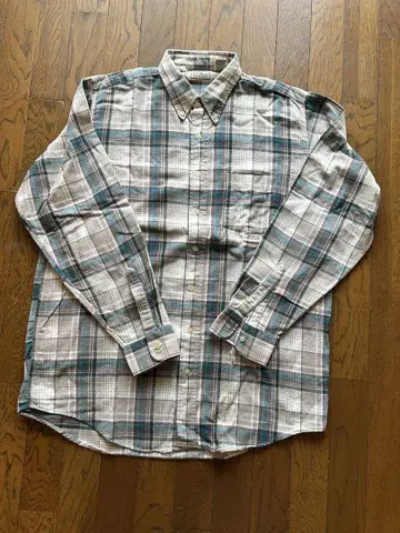 USED L.L.Bean B/D 체크 롱 셔츠