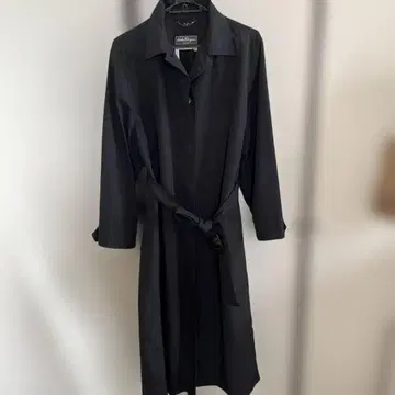 Salvatore Ferragamo 블랙 롱 코트